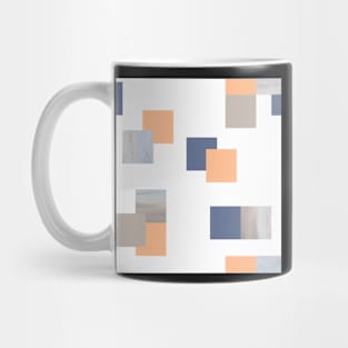 Geomatric square pattern Sky Mug